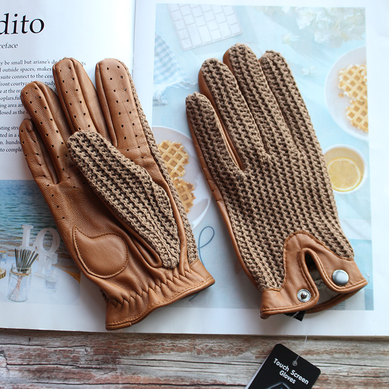 Touch Screen Gloves - Yüksek Kaliteli Yeni Deri Erkek Sürüş