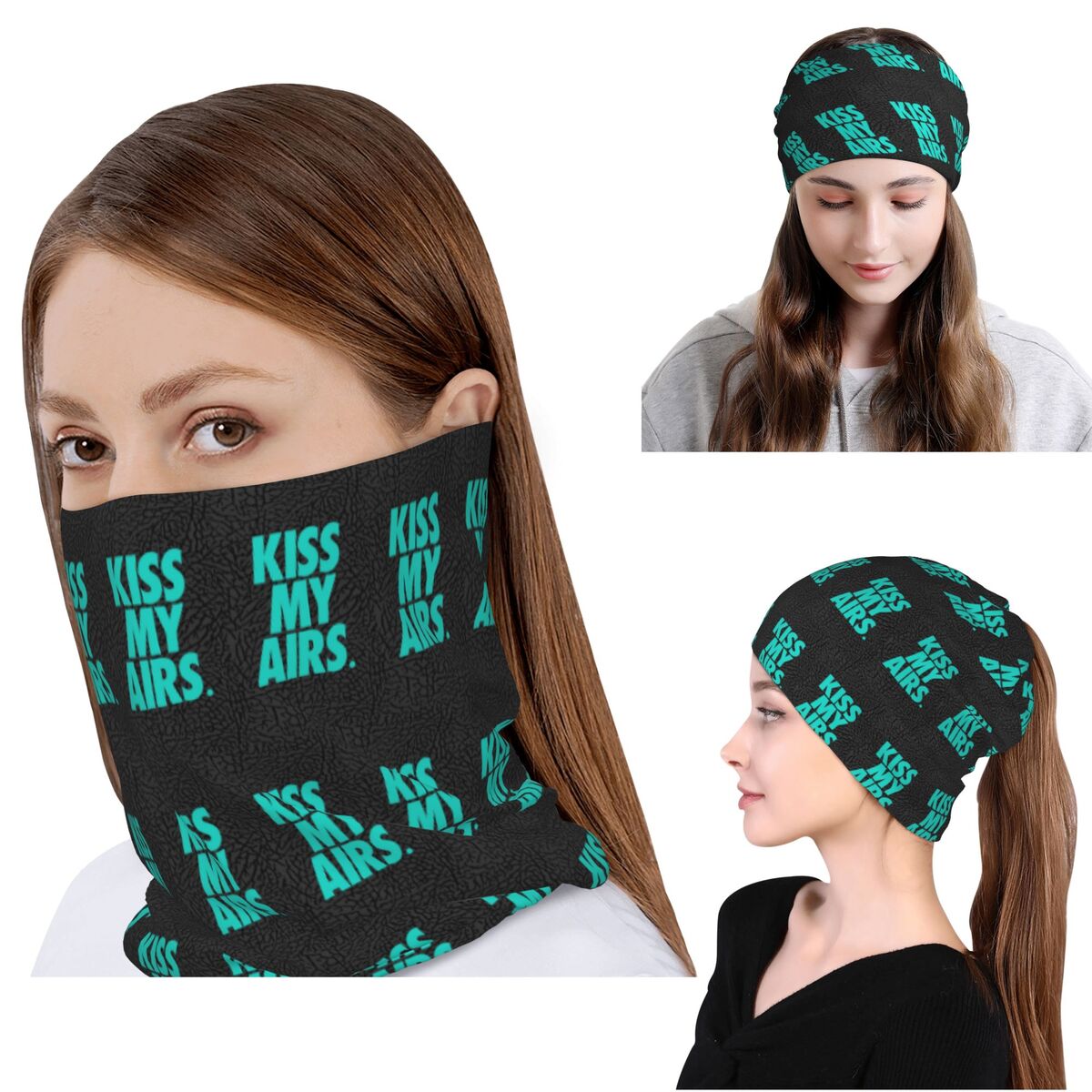 Knit Beanie Hat Warm - Kiss My Airs X Atmos Bandana