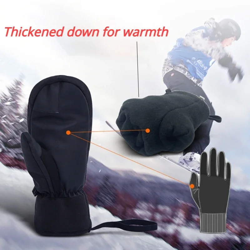 Touch Screen Gloves - Kışlık Kayak Eldivenleri Su Geçirmez Dokunmatik