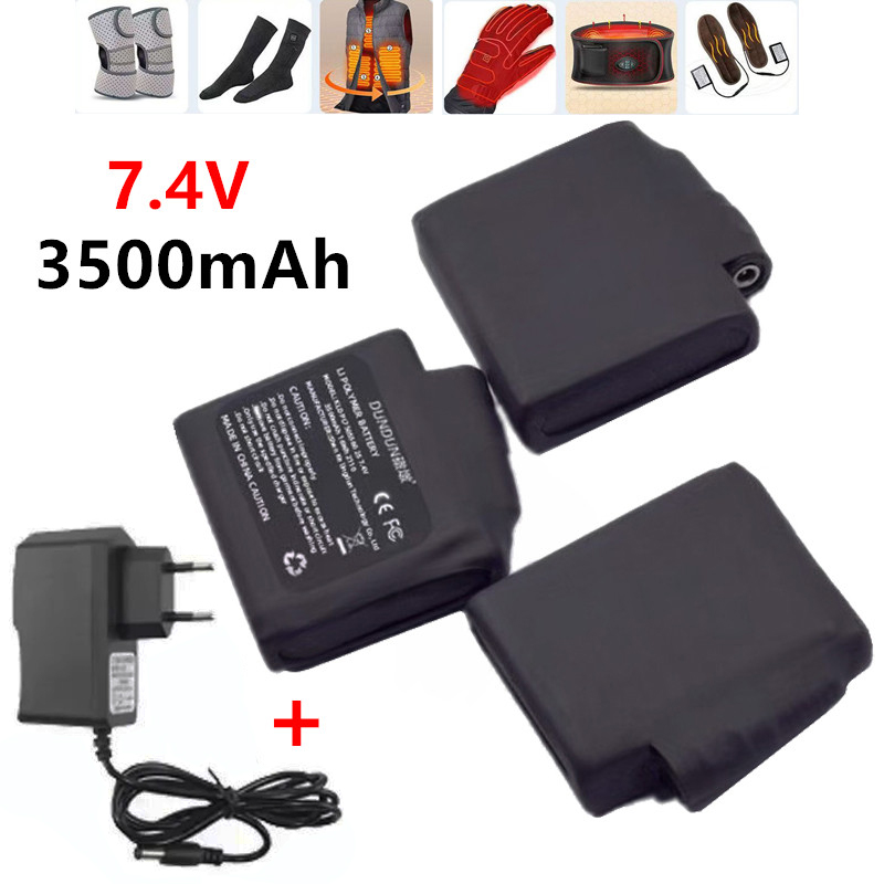 Heated Vest Battery - Isıtmalı Eldivenler Pil 7.4V 3500mah Polimer