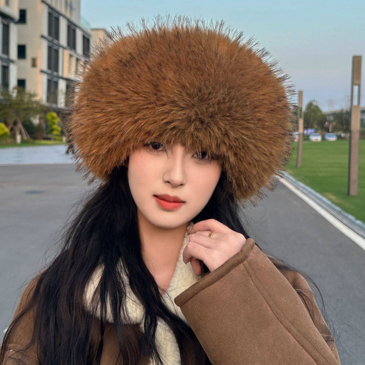 Yumuşak Peluş Suni Tilki Kürkü - Knit Beanie Hat Warm incelemesi ve fiyatı