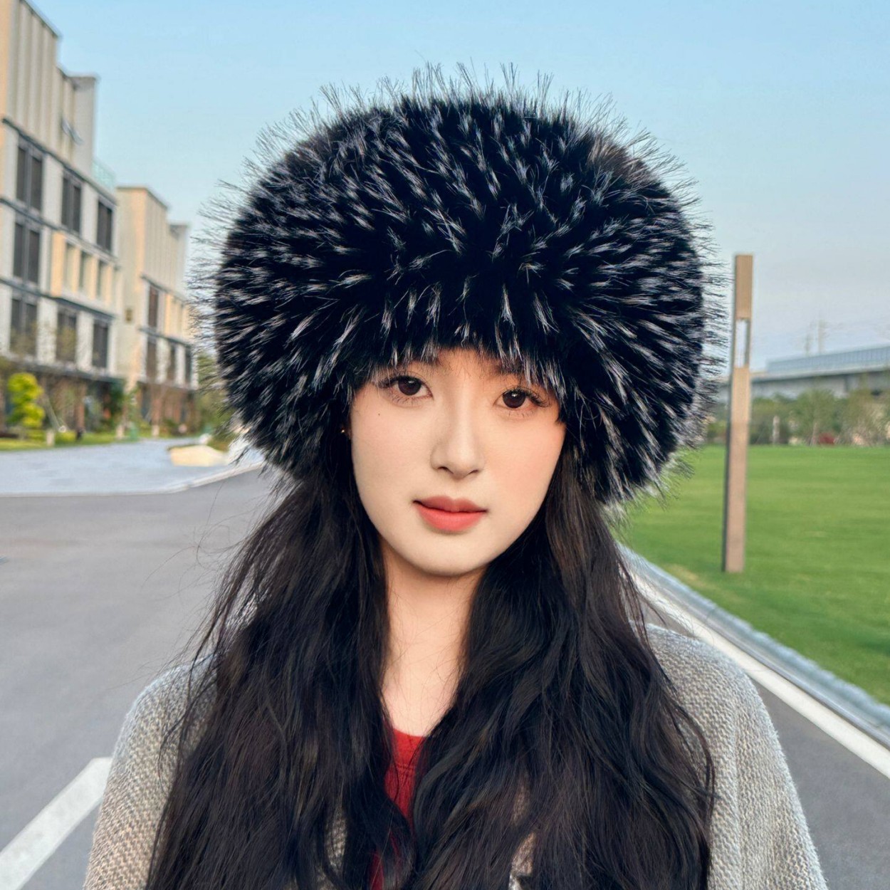 Yumuşak Peluş Suni Tilki Kürkü - Knit Beanie Hat Warm incelemesi ve fiyatı