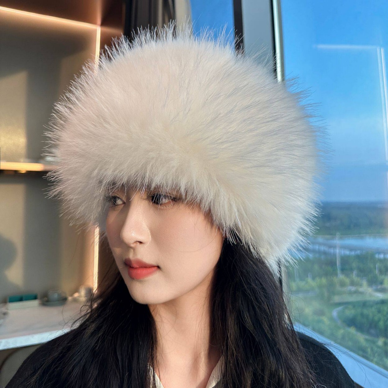 Yumuşak Peluş Suni Tilki Kürkü - Knit Beanie Hat Warm incelemesi ve fiyatı