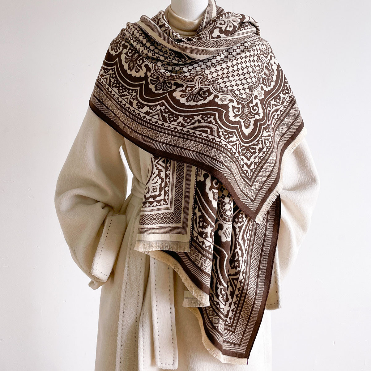 Kadınlar İçin İmitasyon Kaşmir - Cashmere Pashmina Wrap incelemesi ve fiyatı
