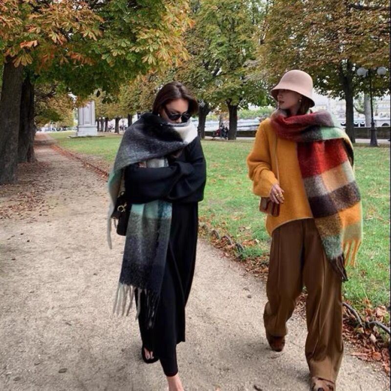 YENİ Lüks Kışlık Kalın Sıcak E - Cashmere Pashmina Wrap incelemesi ve fiyatı